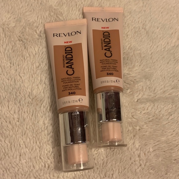 Lot Of 2 Revlon Photoready Candid Natural Finish Foundation 340 True Beige New - Picture 1 of 5